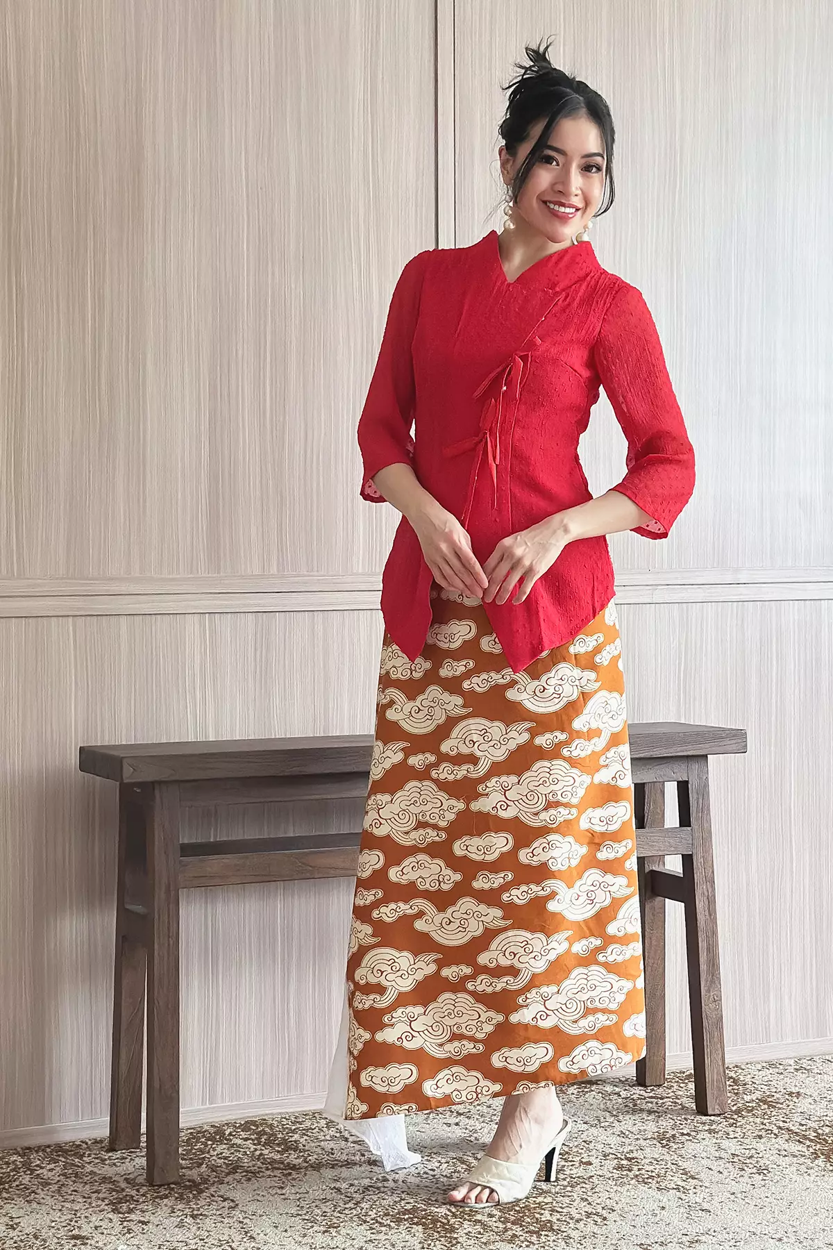 Jeng Dipha Rubiah Merah Kebaya Janggan