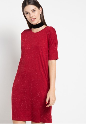S/S Stright Dress Mambo Red