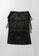 MM6 black slogan detail pleated skirt 4F80AAA57CE7BDGS_2