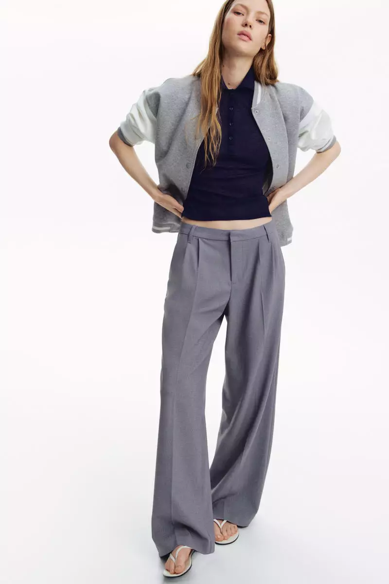 Wide tailored trousers