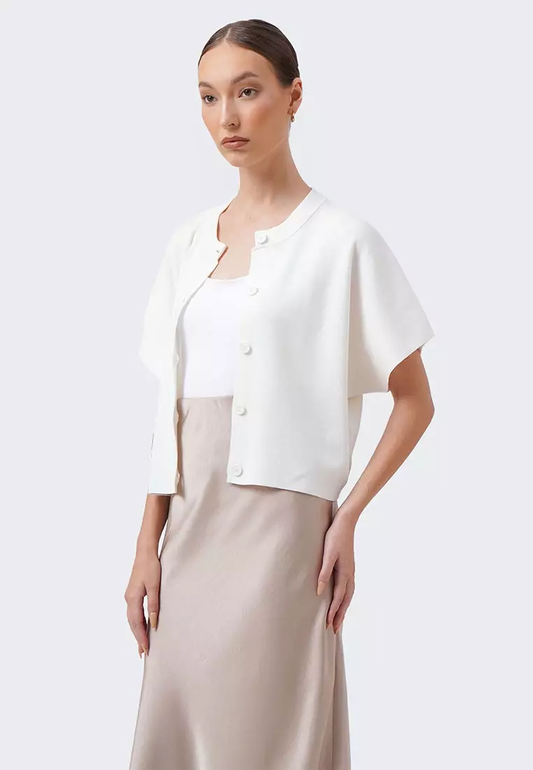 Women's Button Up Dolman Sleeve Knit Shirt