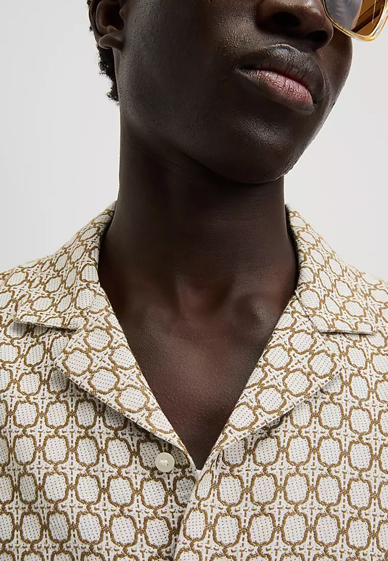 Cotton Rich Jacquard Shirt