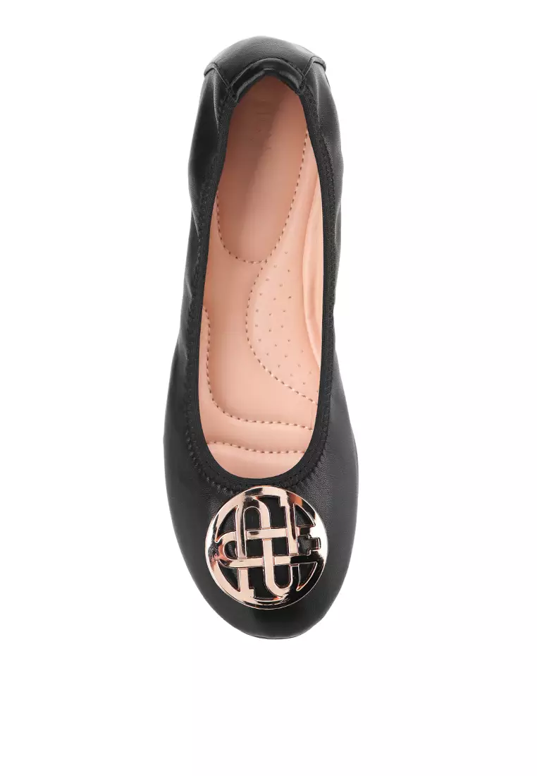 Elisa J2425-1 Flat Shoes Black
