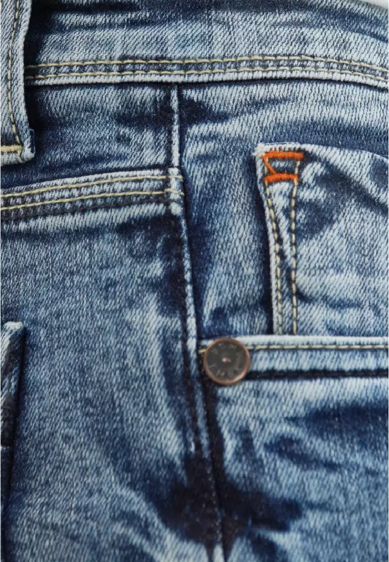 Emba Denim - Rery Celana Panjang Denim Pria Slimfit Stretch Ball Wash