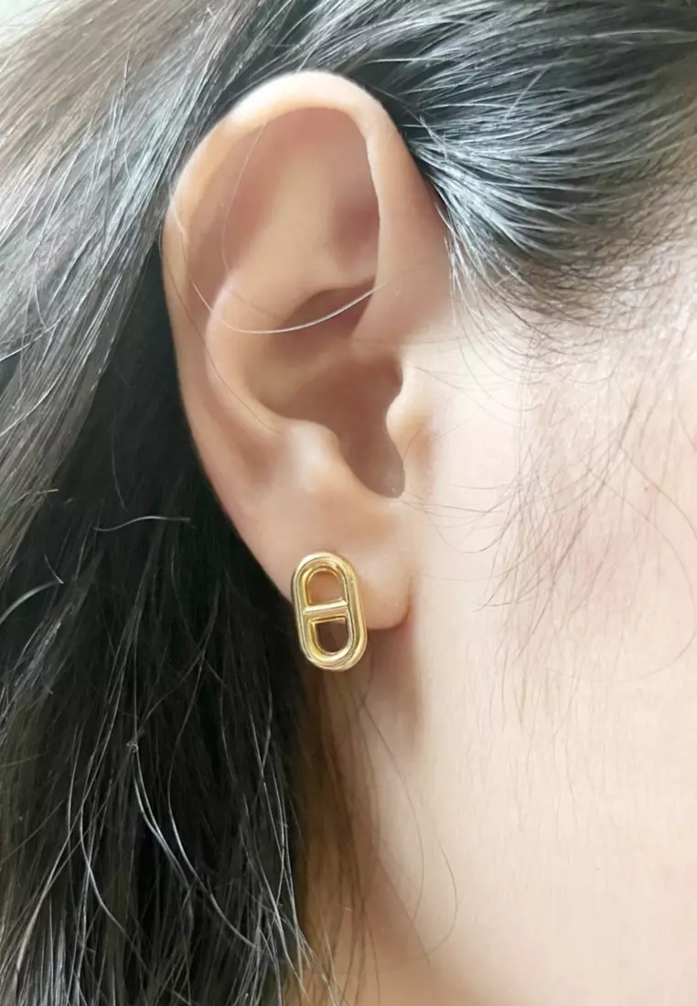 Affilato Solo 18K Gold Stud Earrings
