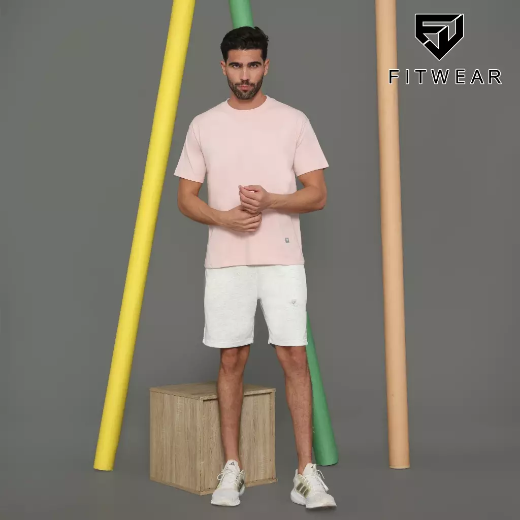 Fitwear Kaos Olahraga Pria Fitwear MORGAN BASIC COTTON S/S T-SHIRT - PINK