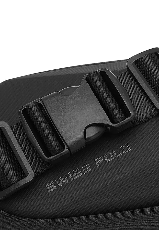 Men's Waist Bag / Belt Bag / Chest Bag - Black