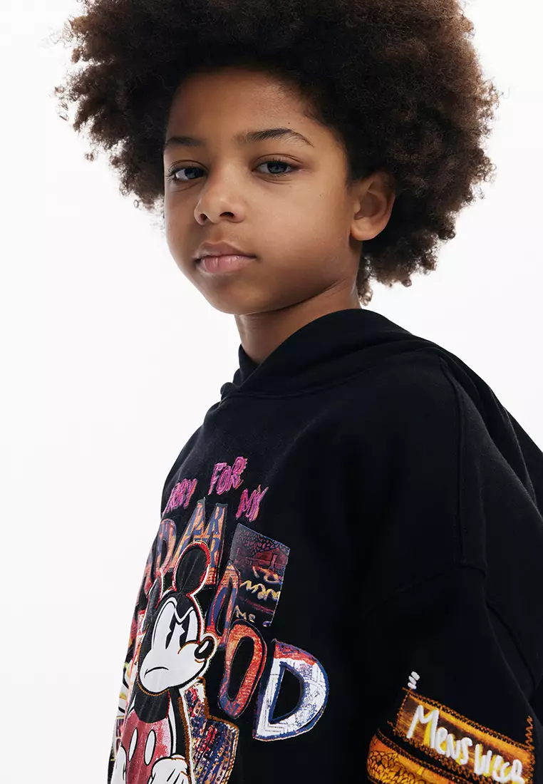 Buy Desigual Mickey Mouse patchwork sweatshirt Online ZALORA