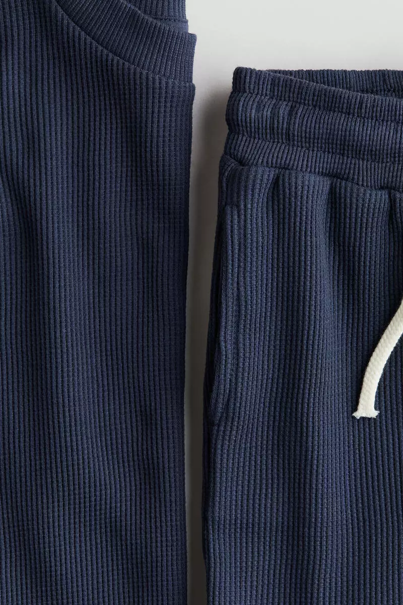 2-piece waffled cotton set