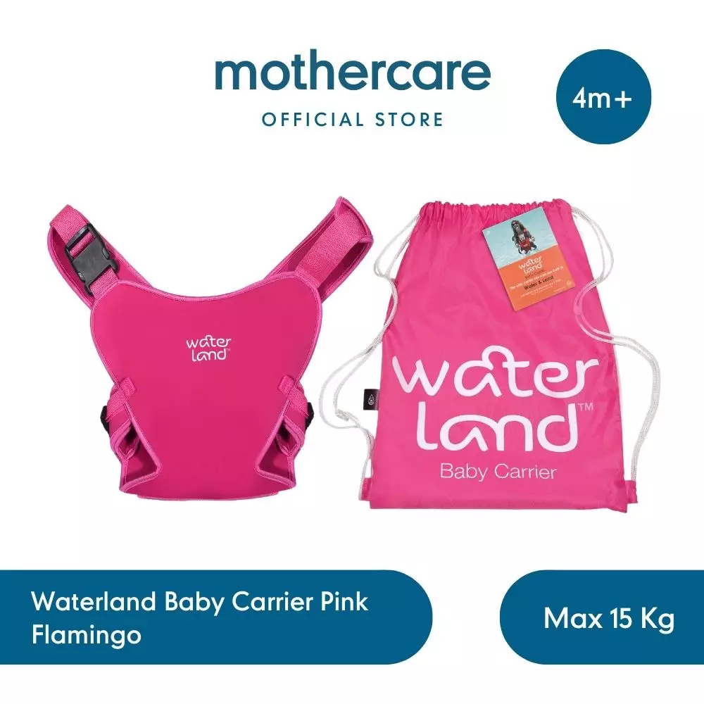 Waterland Baby Carrier Pink Flamingo - Gendongan Anti Air Bayi