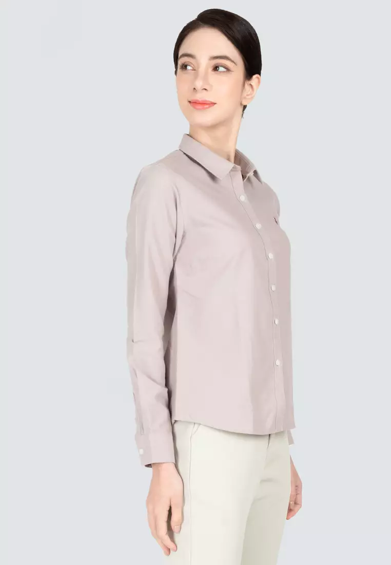 Polo Haus - Women’s Oxford Long Sleeve Shirt P0125-WBWLS001