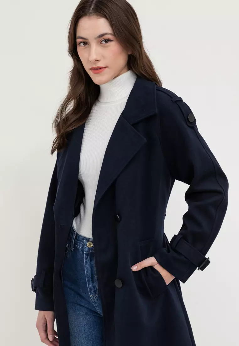 Trench coat zalora top
