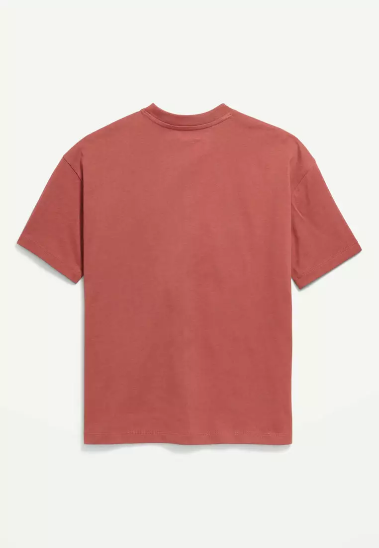 Oversized Short-Sleeve Pocket T-Shirt for Boys