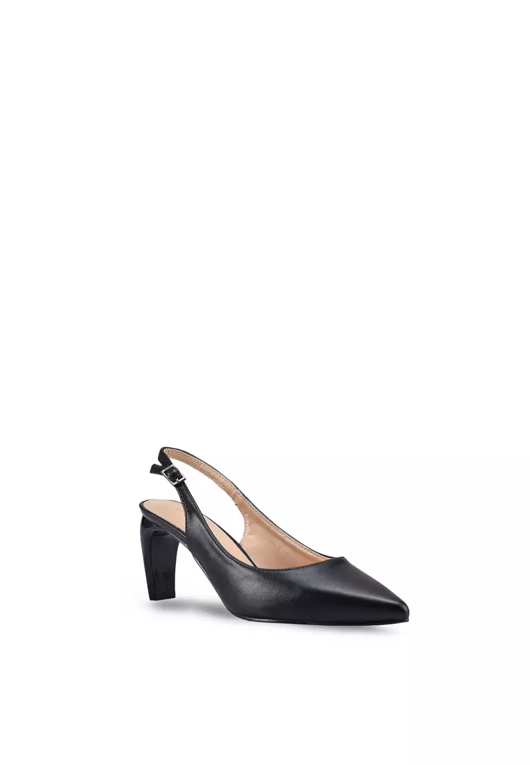 Blunt Slingback Heels