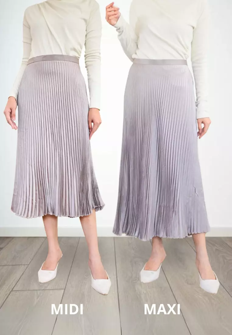 Emily Skirt - Taupe Midi