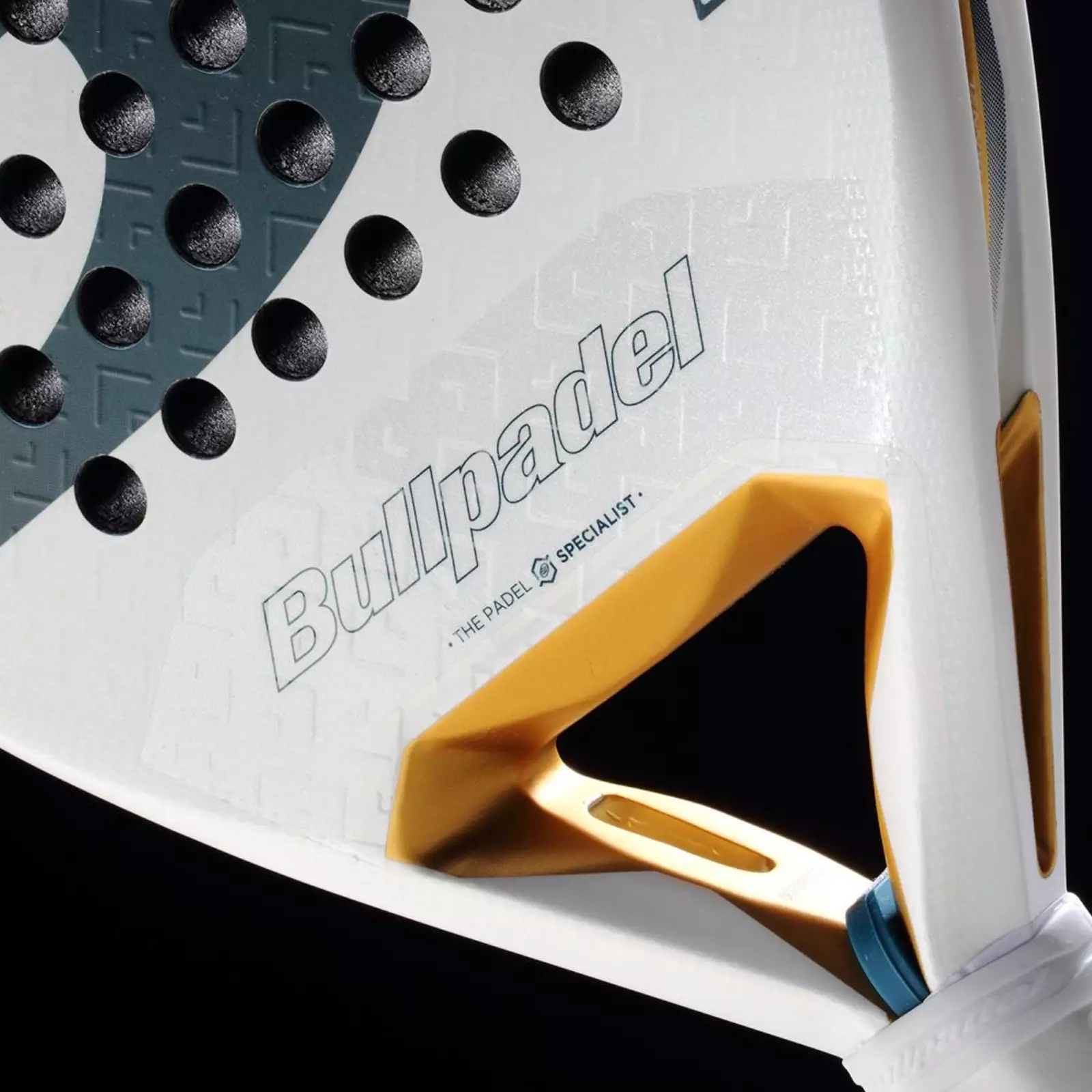 Raket Padel BULLPADEL Pearl 2026 350-355g White Gold