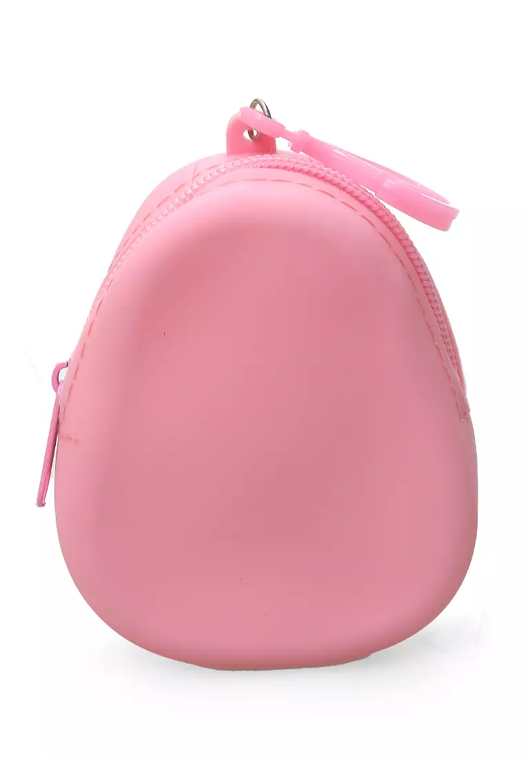 Chloe Dompet Jelly Anak Unisex Coin Purse Uniqe Design Material Silicone ORIGINAL - Baby Pink