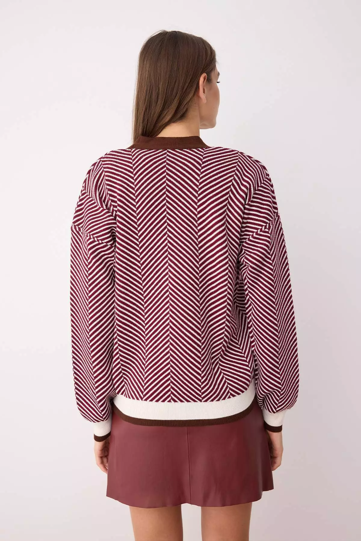 Brown Wide Fit Knitwear Cardigan