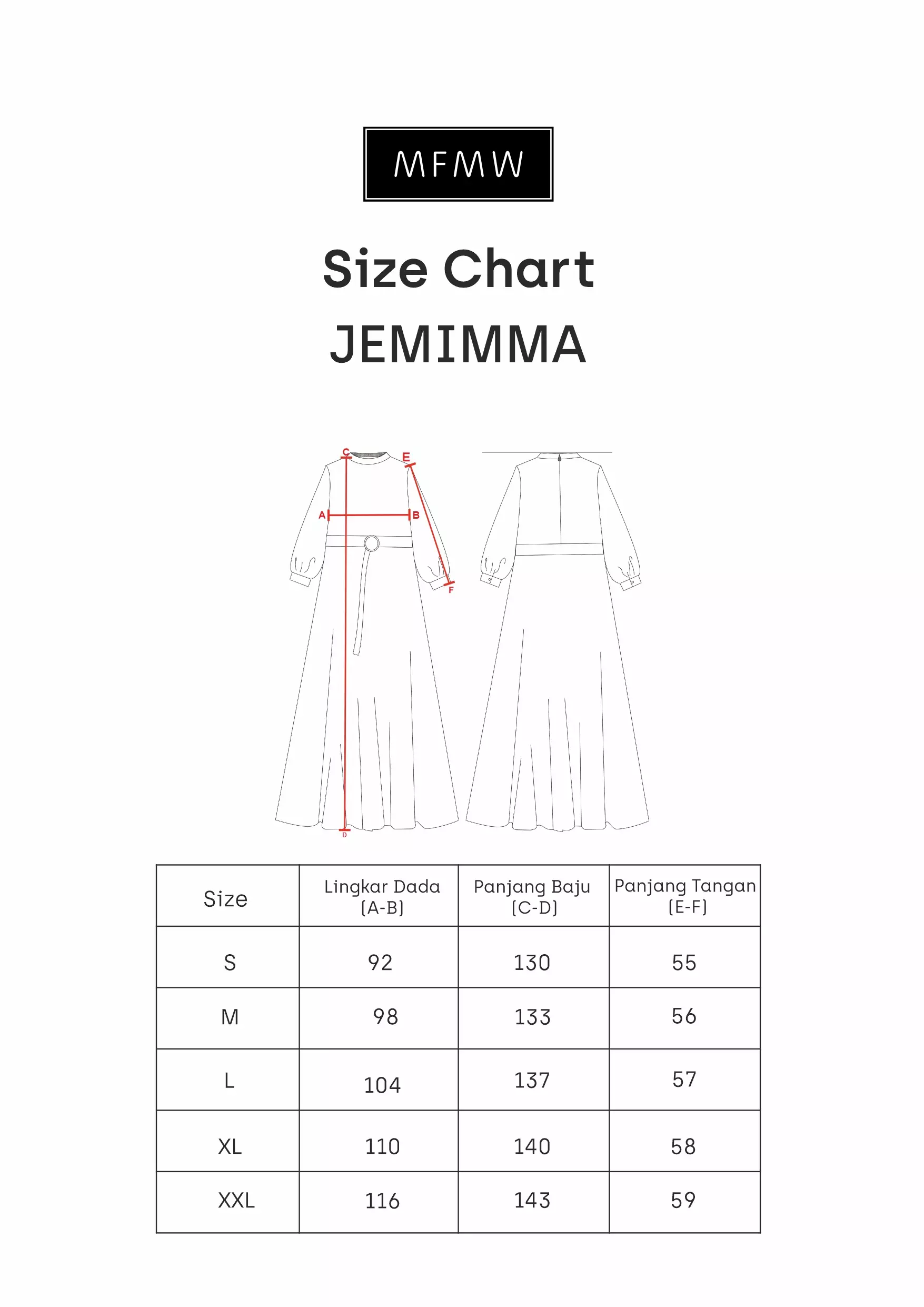 MFMW Jemimma Dress Gamis Satin Blue Motif