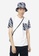 Ports V white Contrast Ginkgo Print T-Shirt 93B2FAA4389775GS_4