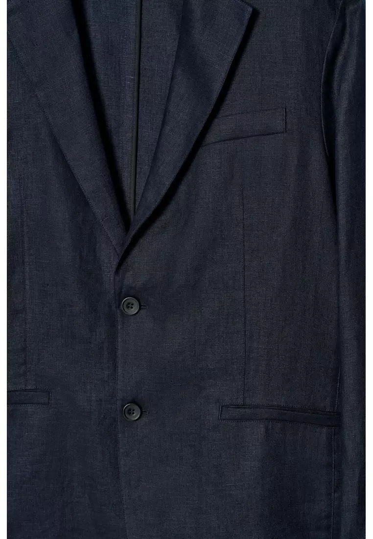 SINGLE-BREASTED LINEN BLAZER