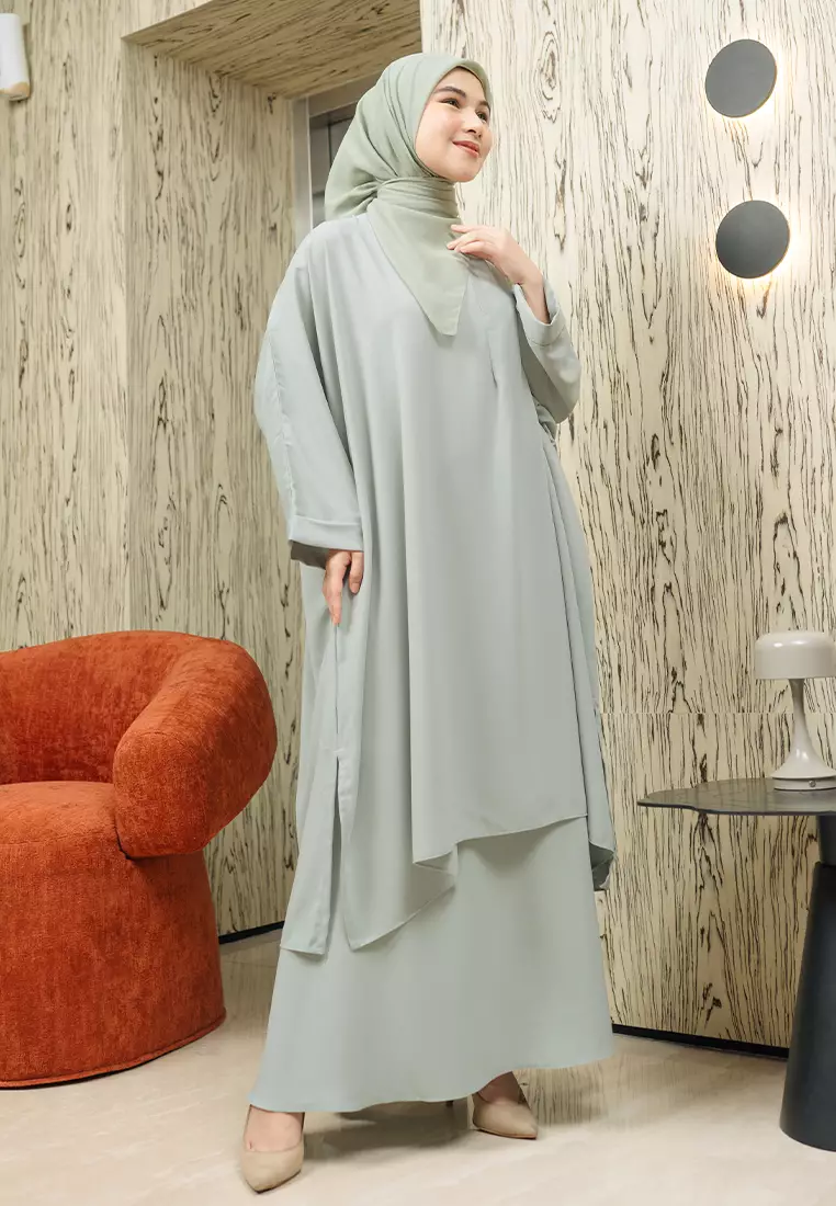 Haifa Tunik Set Iced Aqua