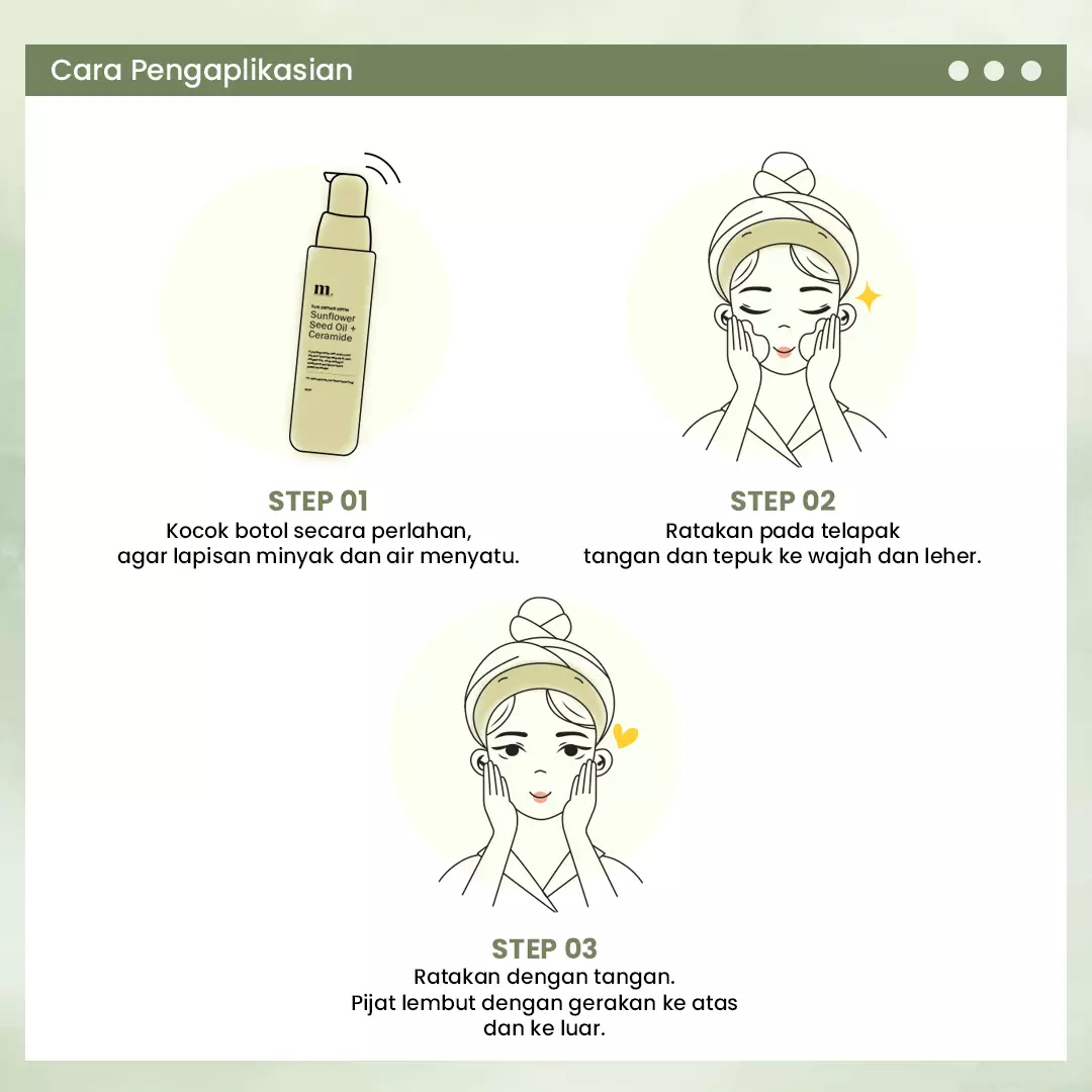 Moko Moko Sunflower Seed Oil + Ceramide Dual Essence Serum 50ml