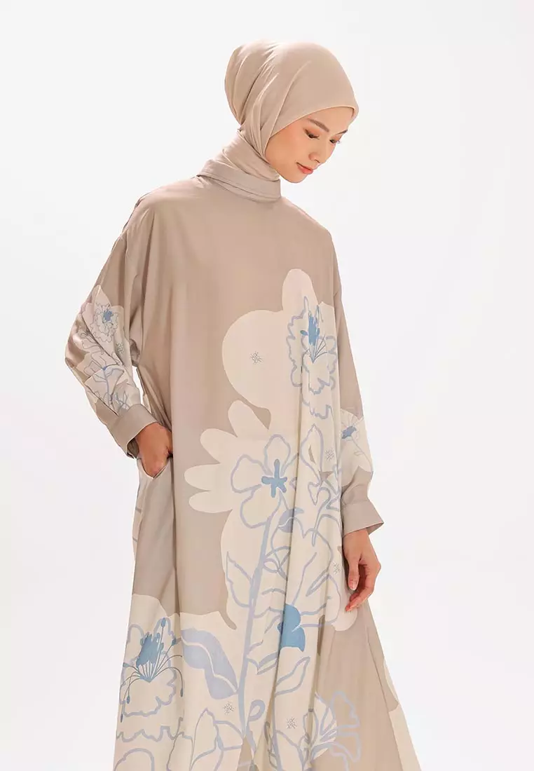 Ria Miranda Taupe Naia Dress