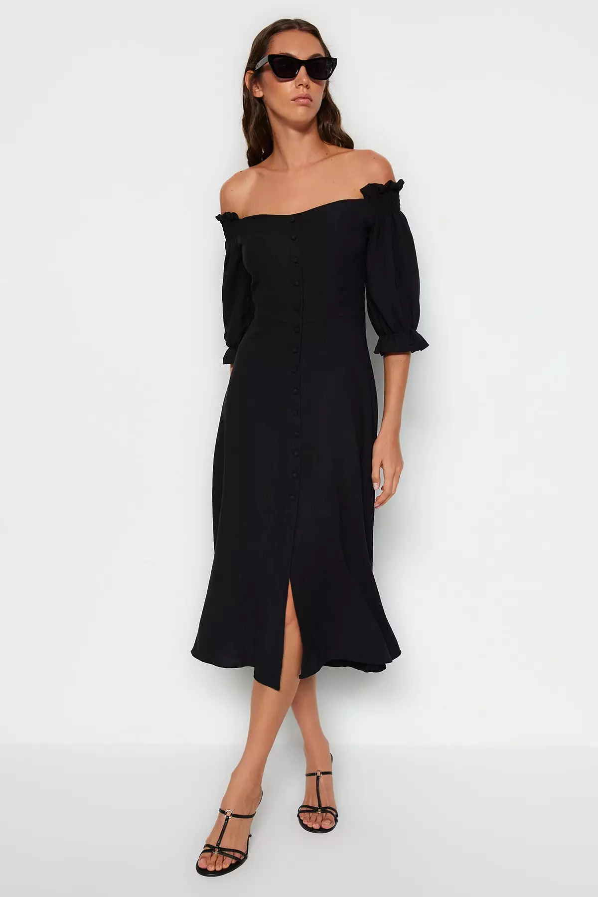 Completo Gonna Trendyol Carmen | Top E Bottom Popeline | 50% Cotone, 50% Poliestere | Taglia 40 - Foto 7