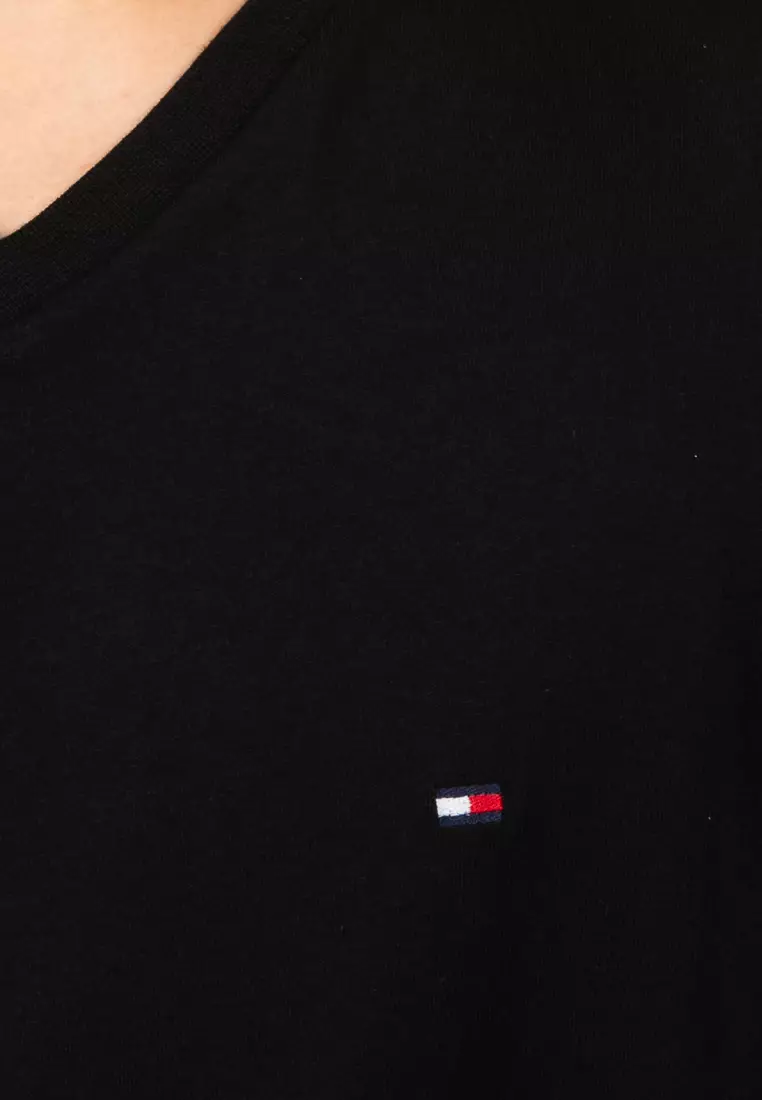 Flag Embroidery V-Neck T-Shirt - Tommy Mainline