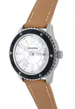 Silver, White, Brown