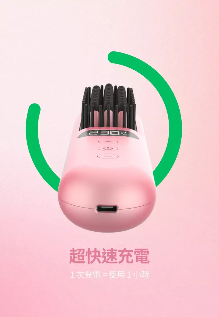 MiniStyler Heated Comb（粉紅色）
