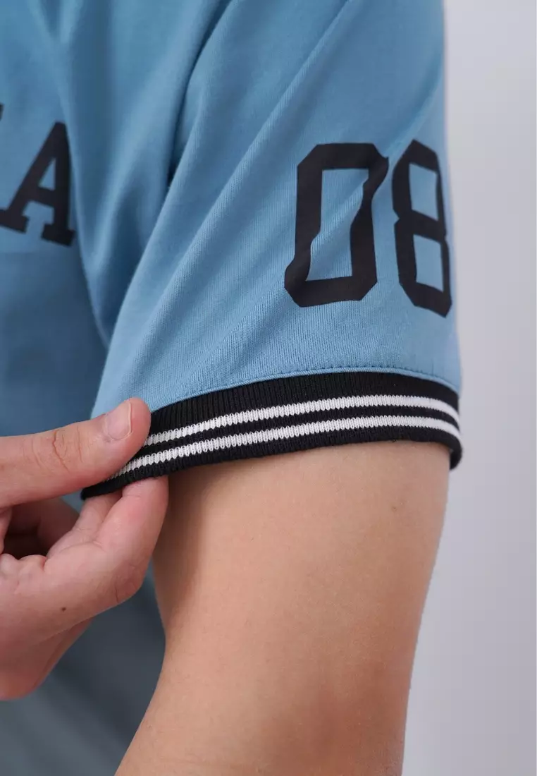 Ryusei Kaos Pria Yokohama Smoke Blue