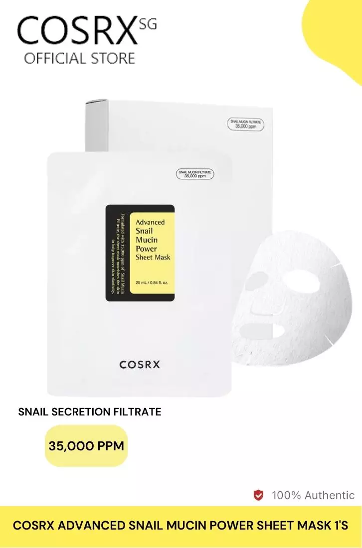 Cosrx Snail Set(Snail Cleanser 150ml+96 Essence 100ml+92 Cream(Jar)100ml+Snail Eye Cream 25ml+ Hydrogel Mask Box 3's)