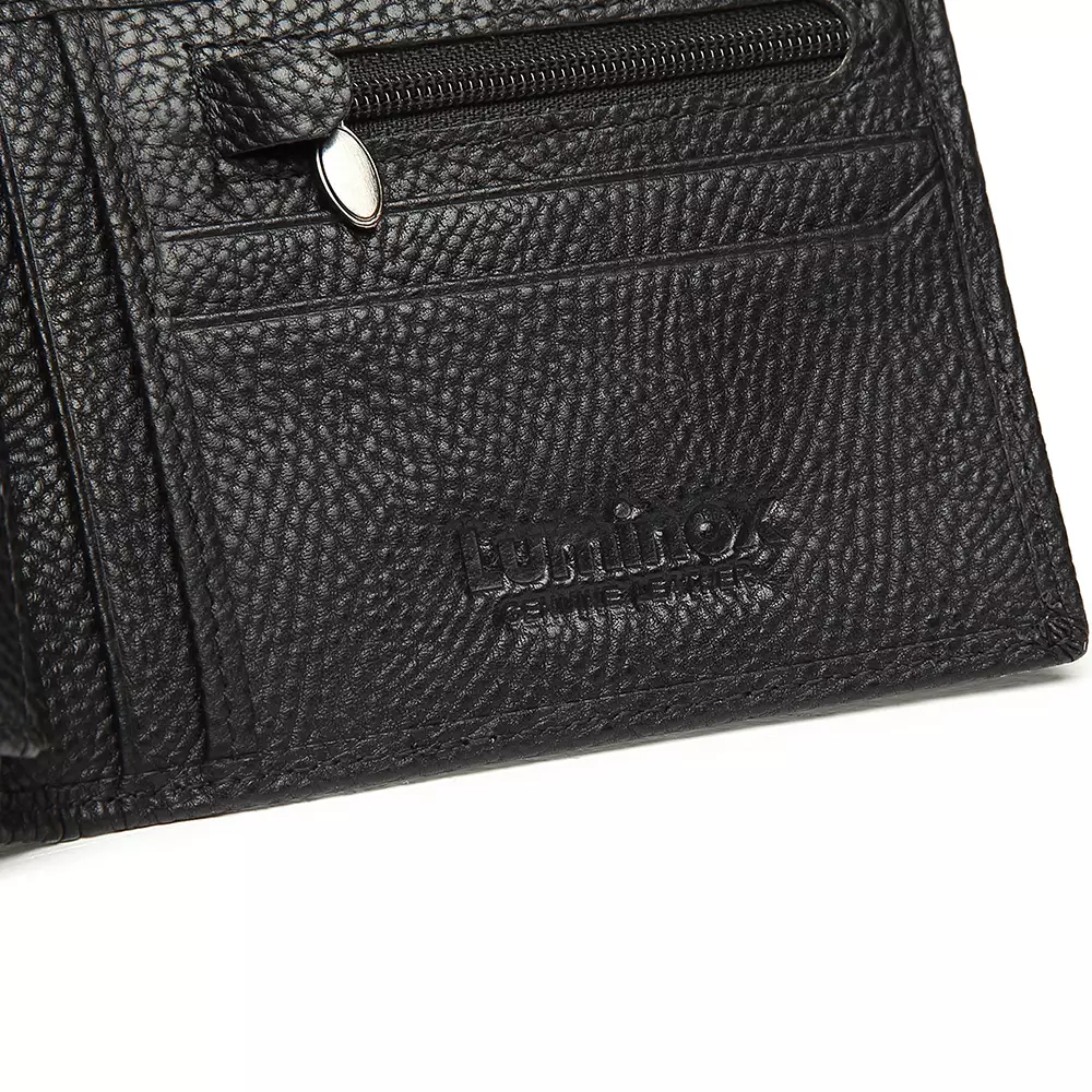 Luminox Helios Dompet Pria Lipat Dompet Kulit Asli - Free Box Exclusive