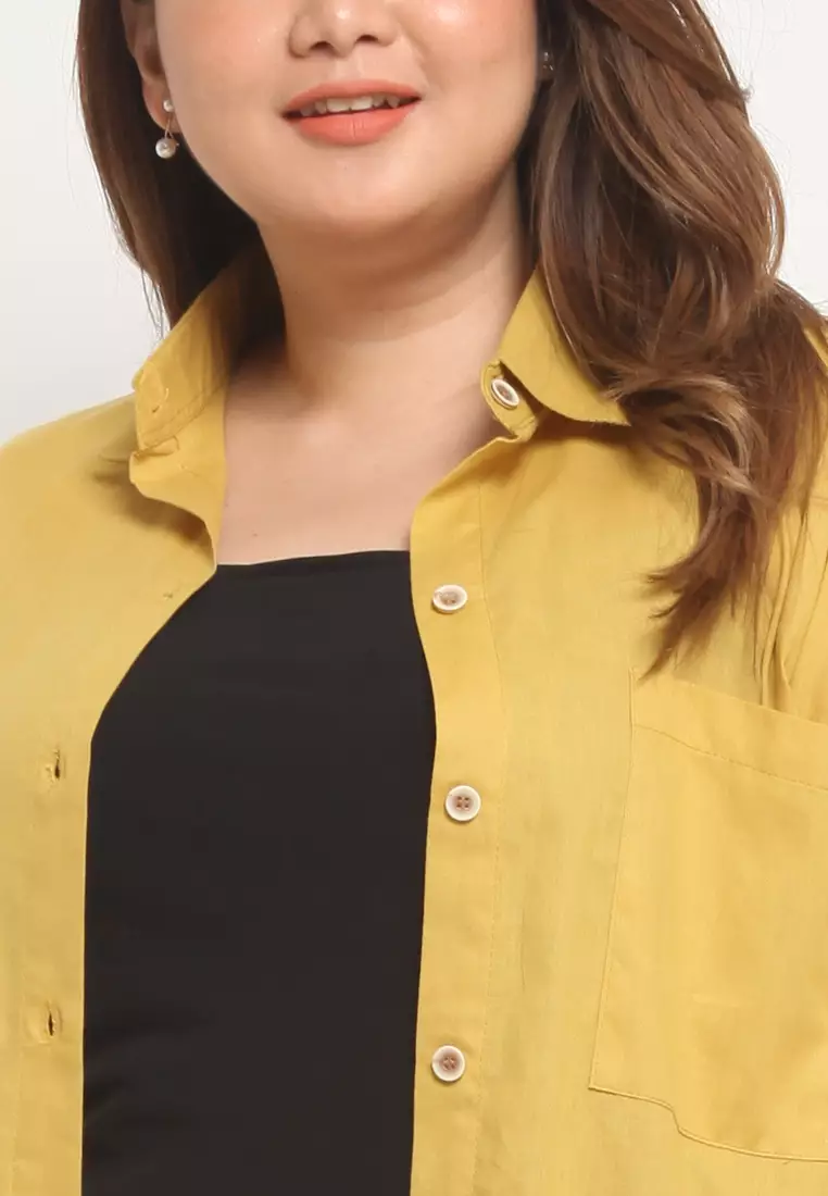 Plus Size Shirt Rui Mustard