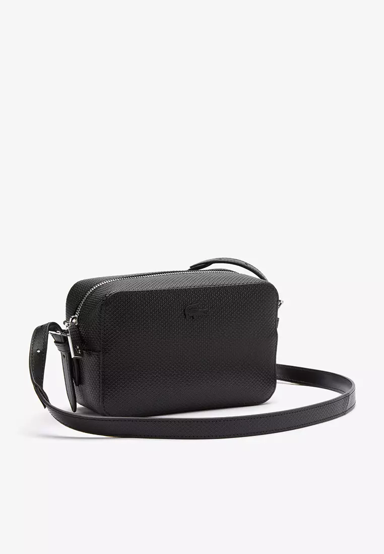 Lacoste black sling bag sales