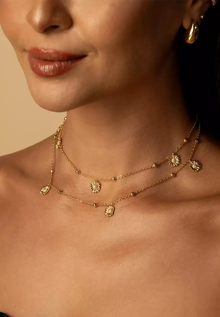 Daisy Multi Gold Body Chain
