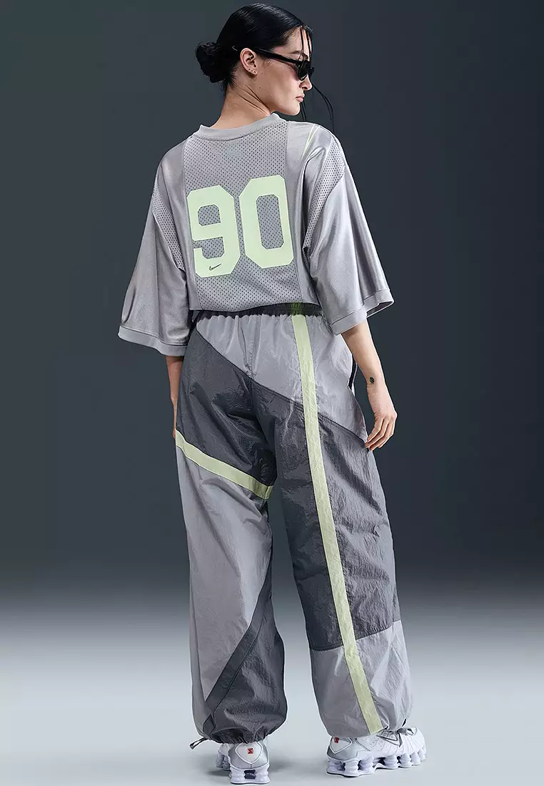 Sportswear Mid-Rise Loose Woven Open-Hem Pants