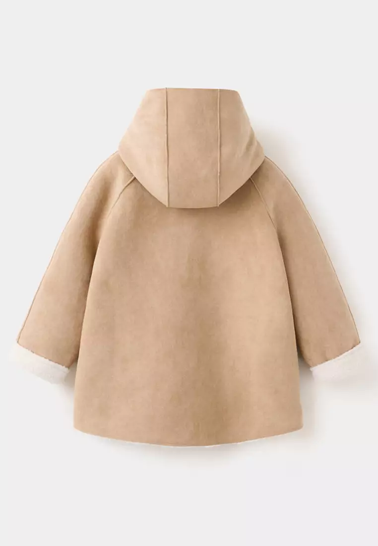 Jual MANGO KIDS Coat With Shearling-Effect Lining Original 2026 ...