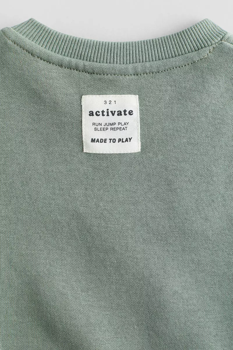 2-piece brushed-inside sweatshirt set