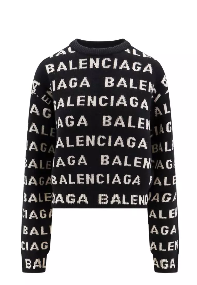 Balenciaga black and top white jumper