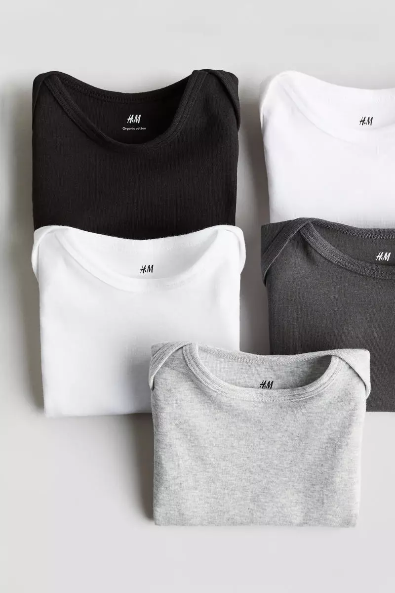 5-pack cotton bodysuits