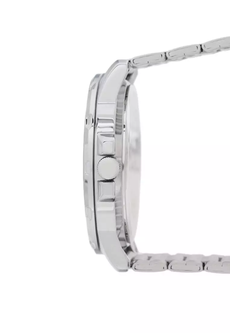 Men Analog Mtp-Vd01D-7Evudf Silver White