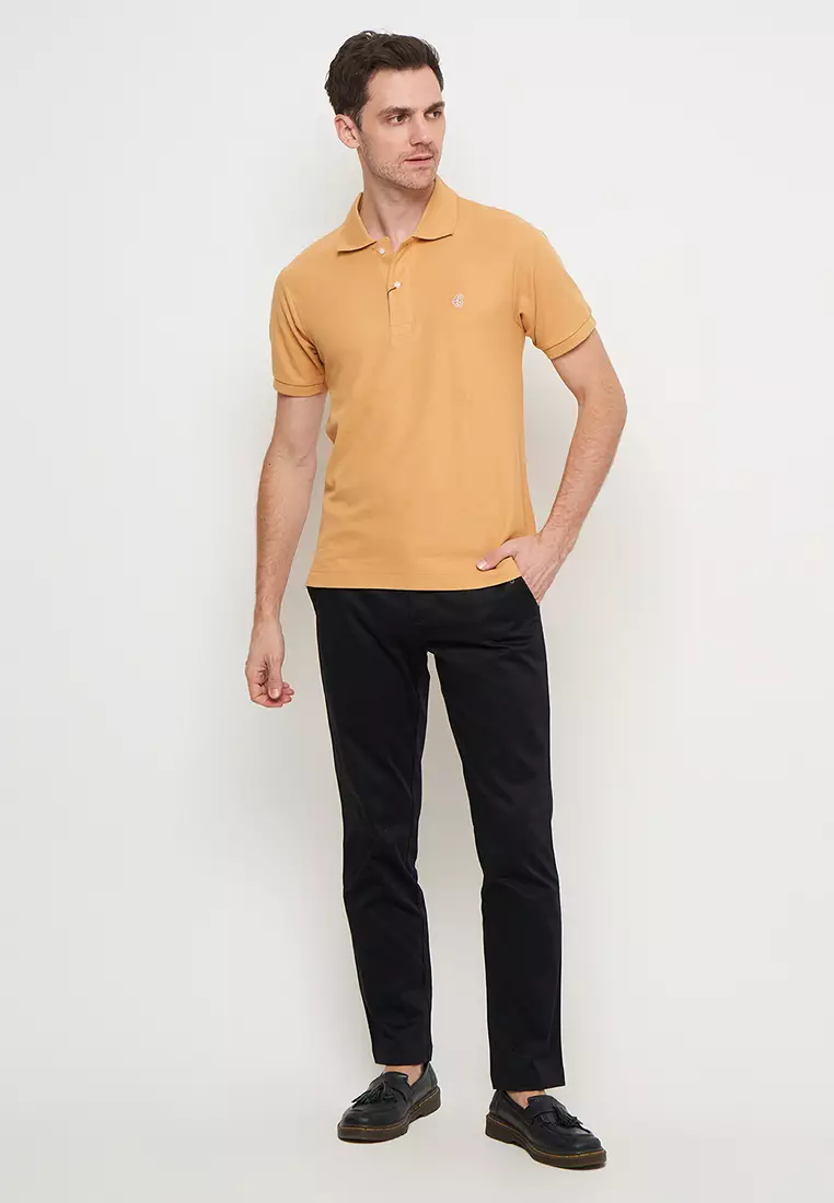 Byford Men Polo Shirt Mustard -WBYPS01SSMSD