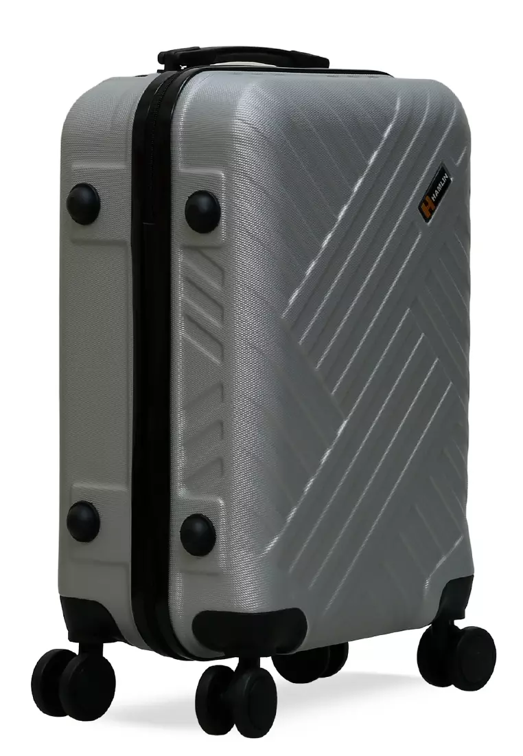 Carlton Koper Unisex Size 20 Inch Suitcase Large Compartment Material ABS+PVC Coated ORIGINAL - Silver