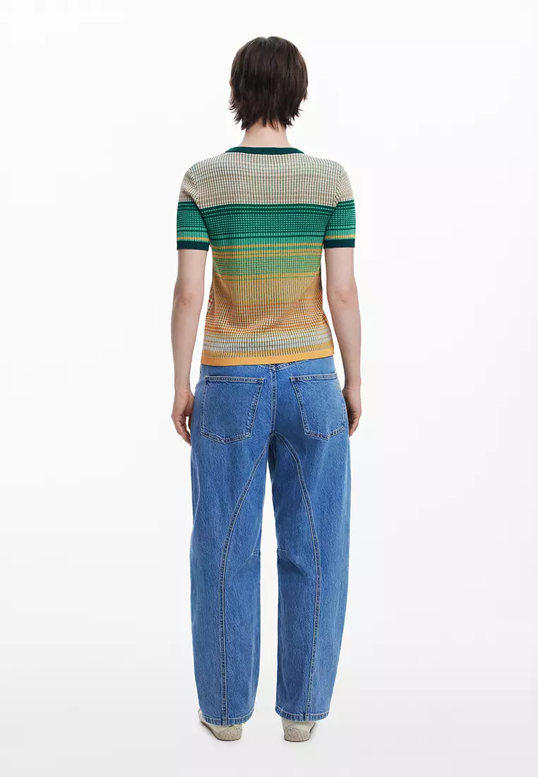 Landscape knit t-shirt