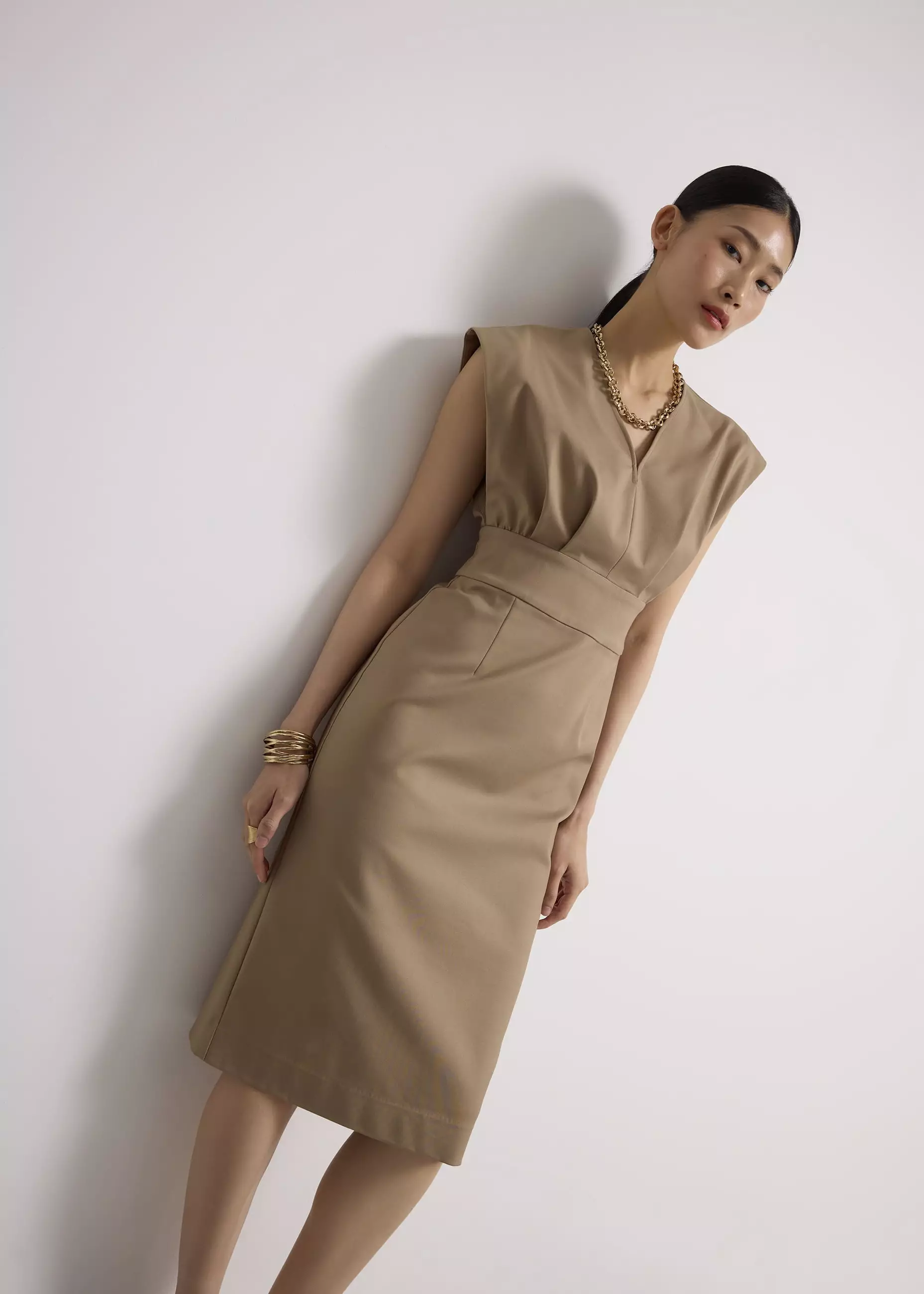 love bonito brown dress Jual Love, Wanita - Kieun V-neck Column Midi Dress Original 2026 Kids' Witch Purple Dress Color:Caribbean Blue summer_collection