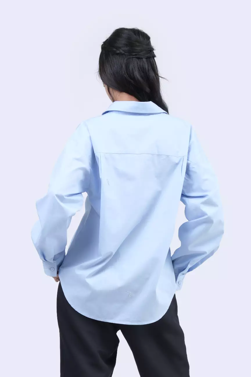 Kemeja Wanita Elysian Baby Blue