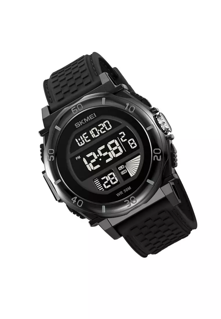 Jam Tangan Digital Pria Sporty Material TPU 2204 ORIGINAL